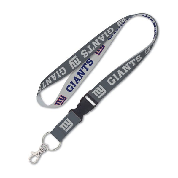 Wholesale-New York Giants Gray Lanyard w/detachable buckle 1"