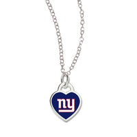 Wholesale-New York Giants HEART Necklace w/3D Heart