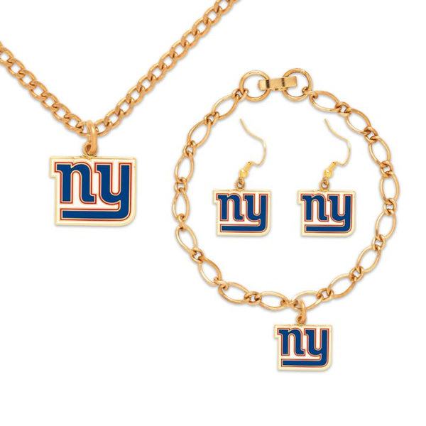 Wholesale-New York Giants Jewelry Gift Set