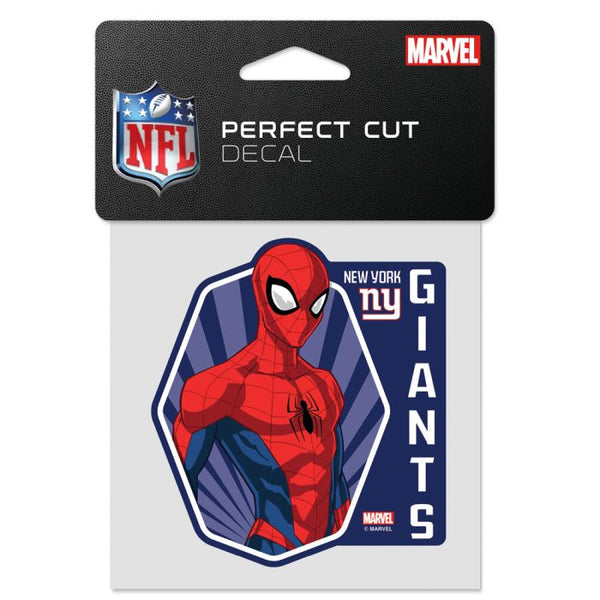 Wholesale-New York Giants / Marvel (C) 2021 Marvel Perfect Cut Color Decal 4" x 4"