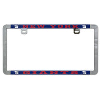 Wholesale-New York Giants Metal Lic. Plate Frame Slim