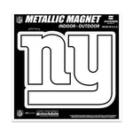 Wholesale-New York Giants Metallic Magnets 6" x 6"