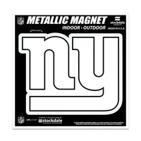 Wholesale-New York Giants Metallic Magnets 6" x 6"