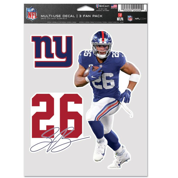Wholesale-New York Giants Multi Use 3 Fan Pack Saquon Barkley