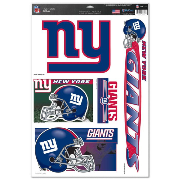 Wholesale-New York Giants Multi Use Decal 11" x 17"