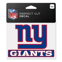 Wholesale-New York Giants Perfect Cut Color Decal 4.5" x 5.75"