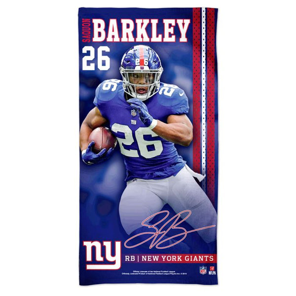 Wholesale-New York Giants Spectra Beach Towel 30" x 60" Saquon Barkley