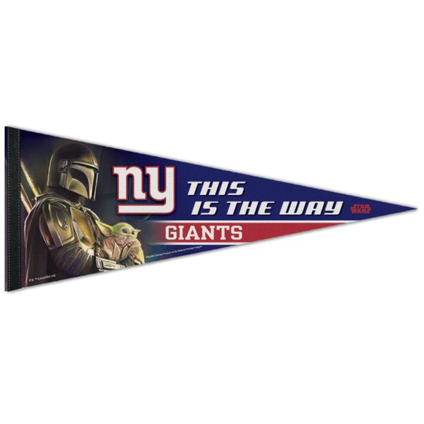 Wholesale-New York Giants / Star Wars Mandalorian Premium Pennant 12" x 30"