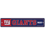 Wholesale-New York Giants Street / Zone Sign 3.75" X 19"