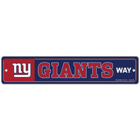 Wholesale-New York Giants Street / Zone Sign 3.75" X 19"