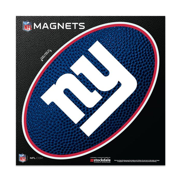 Wholesale-New York Giants TEAMBALL Outdoor Magnets 6" x 6"