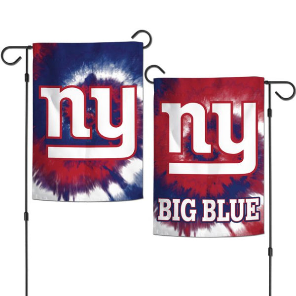 Wholesale-New York Giants Tie Dye Garden Flags 2 sided 12.5" x 18"