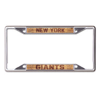 Wholesale-New York Giants WOOD Lic Plt Frame S/S Printed