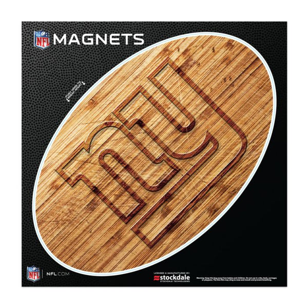 Wholesale-New York Giants WOOD Outdoor Magnets 6" x 6"