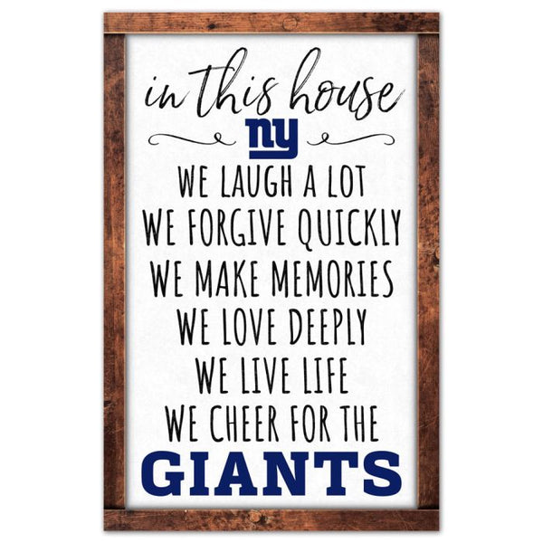 Wholesale-New York Giants Wood Sign 11" x 17" 1/4" thick