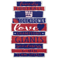 Wholesale-New York Giants Wood Sign 11" x 17" 1/4" thick