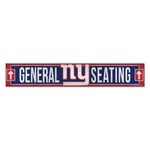 Wholesale-New York Giants Wood Sign 6"x36" 3/8" thick