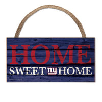 Wholesale-New York Giants Wood Sign w/Rope 5" x 10"