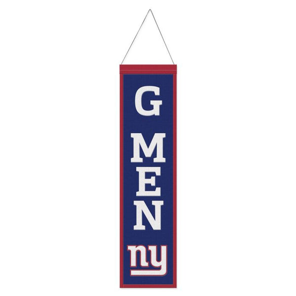 Wholesale-New York Giants Wool Banner 8" x 32"