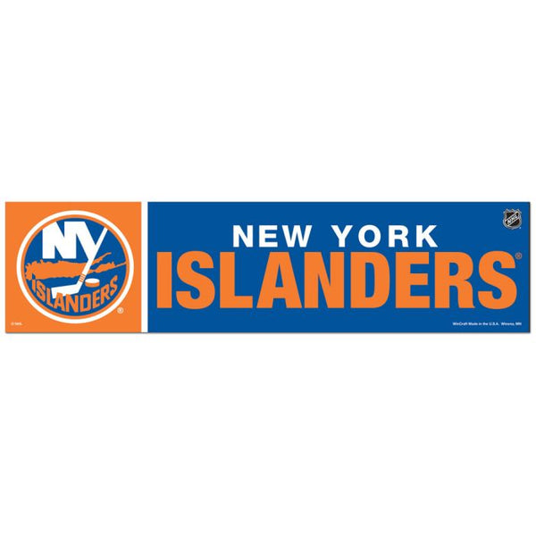 Wholesale-New York Islanders Bumper Strip 3" x 12"