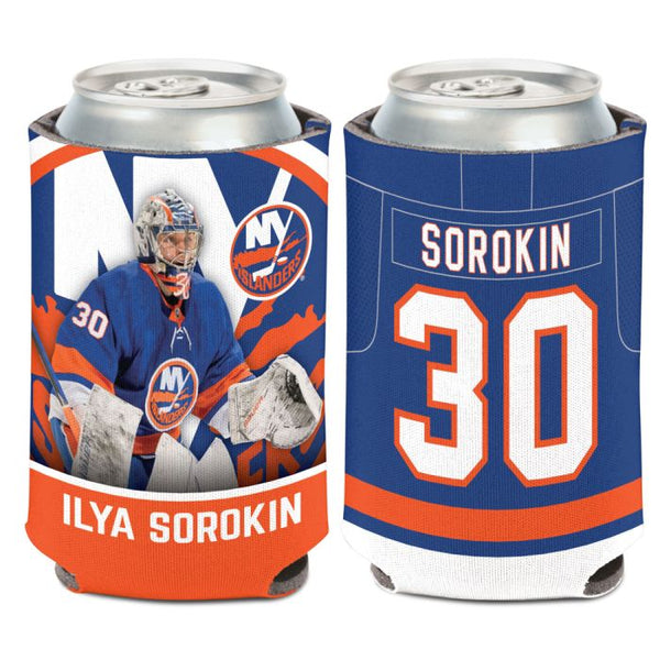 Wholesale-New York Islanders Can Cooler 12 oz. Ilya Sorokin