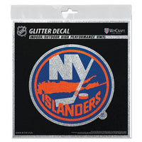 Wholesale-New York Islanders Decal Glitter 6" x 6"