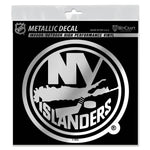 Wholesale-New York Islanders Decal Metallic 6" x 6"