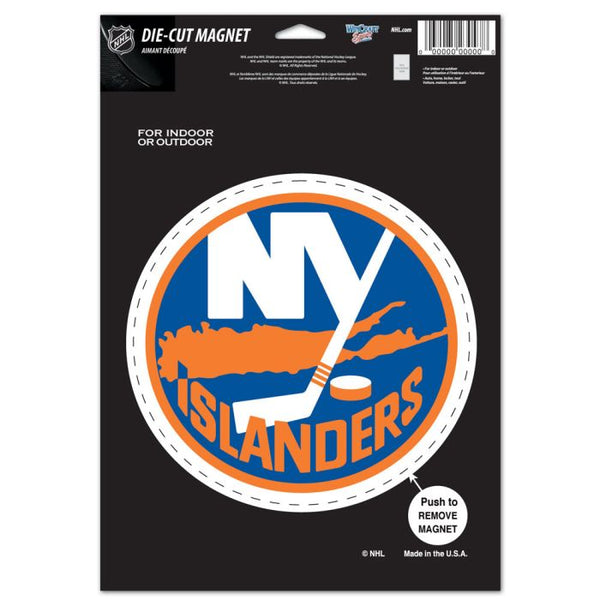 Wholesale-New York Islanders Die Cut Logo Magnet 6.25" x 9"