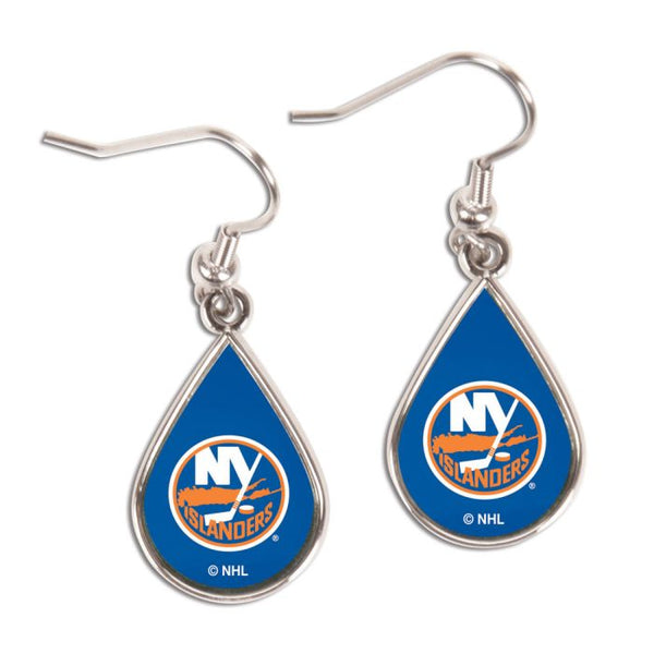 Wholesale-New York Islanders Earrings Jewelry Carded Tear Drop