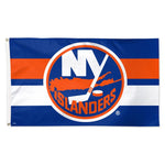 Wholesale-New York Islanders H STRIPE Flag - Deluxe 3' X 5'