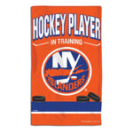 Wholesale-New York Islanders HOCKEY PLAYER IN TRAINING Burp Cloth 10" x 17"