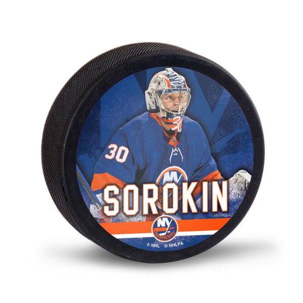 Wholesale-New York Islanders Hockey Puck Packaged Ilya Sorokin