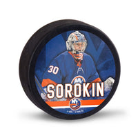 Wholesale-New York Islanders Hockey puck Ilya Sorokin