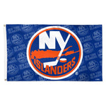 Wholesale-New York Islanders Step and Repeat Flag - Deluxe 3' X 5'