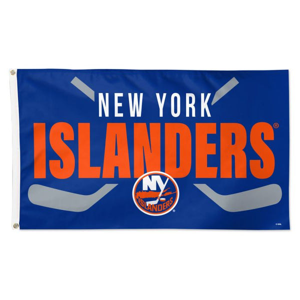 Wholesale-New York Islanders Stick Flag - Deluxe 3' X 5'