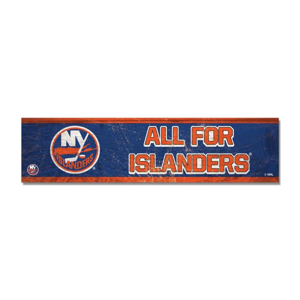 Wholesale-New York Islanders Wooden Magnet 1.5" X 6"