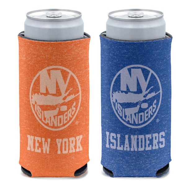 Wholesale-New York Islanders colored heather 12 oz Slim Can Cooler