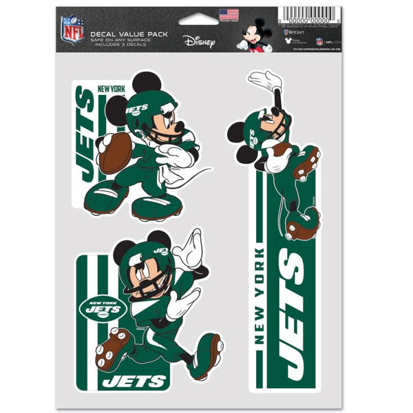 Wholesale-New York Jets / Disney Mickey Mouse Multi Use 3 Fan Pack