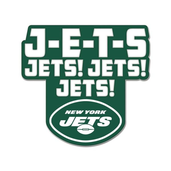 Wholesale-New York Jets slogan Collector Enamel Pin Jewelry Card