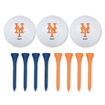 Wholesale-New York Mets 3 Golf Balls w/Tees