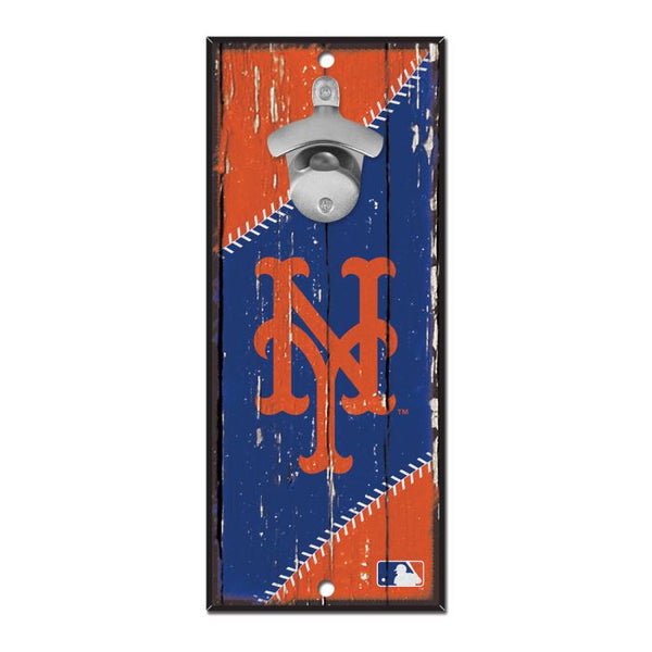 Wholesale-New York Mets Bottle Opener Sign 5x11