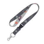 Wholesale-New York Mets Charcoal Lanyard w/detachable buckle 1"