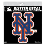 Wholesale-New York Mets Decal Glitter 6" x 6"