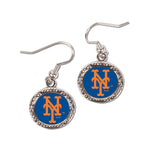 Wholesale-New York Mets Earrings Jewelry Carded Round