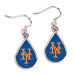 Wholesale-New York Mets Earrings Jewelry Carded Tear Drop