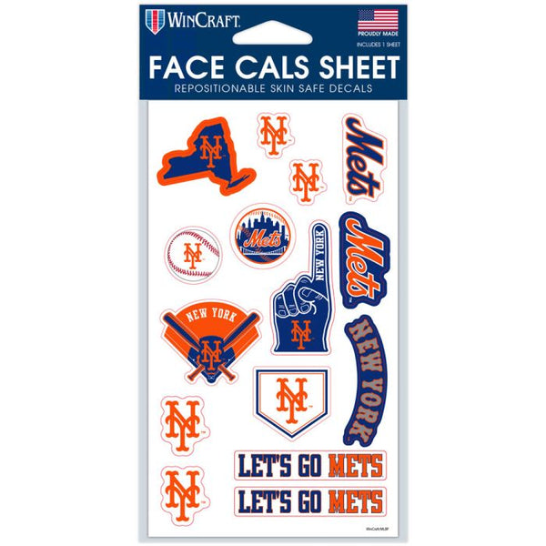 Wholesale-New York Mets Face Cals 4" x 7"