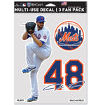 Wholesale-New York Mets Multi Use 3 Fan Pack Jacob deGrom