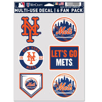 Wholesale-New York Mets Multi Use 6 Fan Pack
