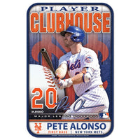 Wholesale-New York Mets Plastic Sign 11" x 17" Pete Alonso