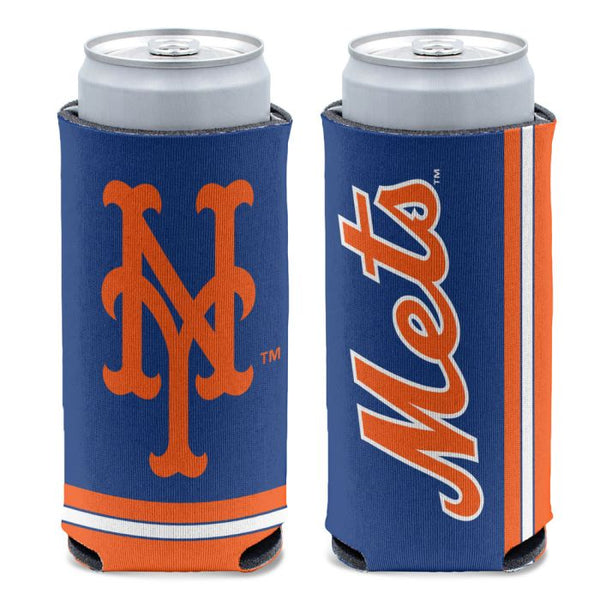 Wholesale-New York Mets Primary 12 oz Slim Can Cooler
